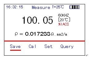 เครื่องวัดกระแสวนความแม่นยำสูง 60KHz, 120 KHz Digital Eddy Current Conductivity Meter