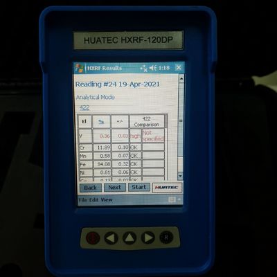 เครื่องวิเคราะห์โลหะผสมมือถือ / การระบุโลหะผสม PMI SI-PIN Detector HXRF-120DP
